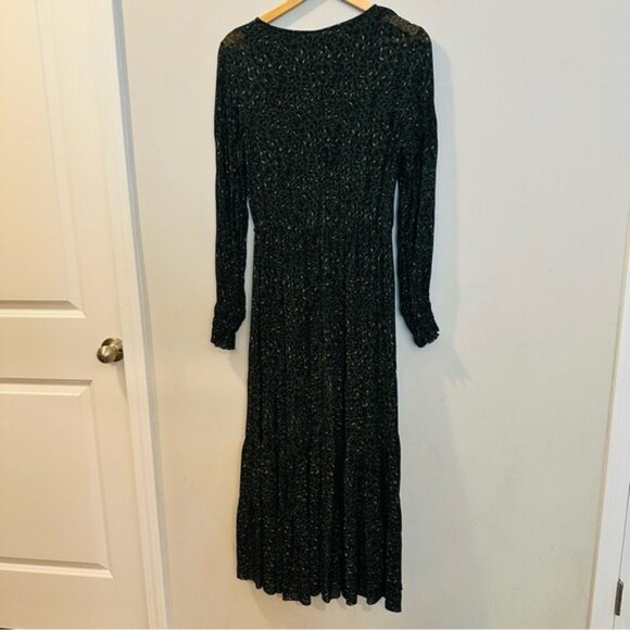 Peruvian Connection Maxi Cheetah Print Dress Size M – Boho Chic Animal Print - Picture 4 of 12